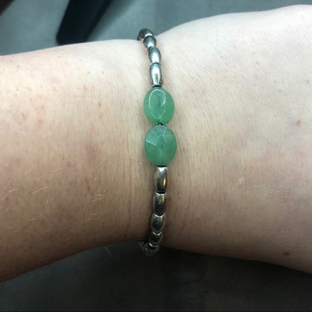 Green Alex and ani bracelet